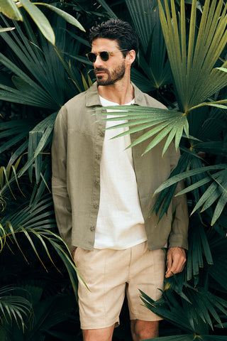 Îlot Colombia, Sobrecamisa, Short, Verano, Playa, Ropa para hombre