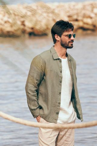 Îlot Colombia, Sobrecamisa, Short, Verano, Playa, Ropa para hombre
