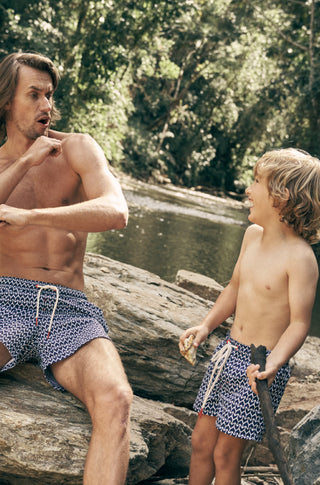 Pantaloneta azul para niño — Îlot