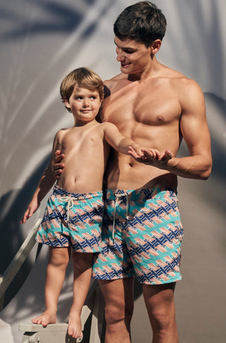 Pantaloneta multicolor para hombre — Îlot