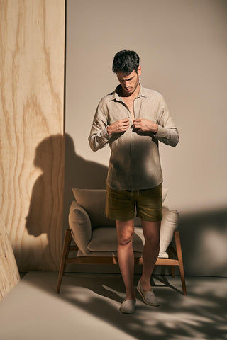 Bermuda verde para hombre — Îlot