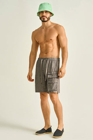 Îlot, Bermuda, BH40041, Lino, Bermudas/Shorts