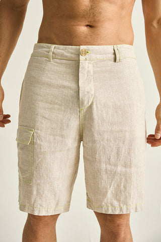 Îlot, Bermuda, BH43041, Lino, Bermudas/Shorts