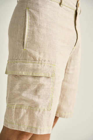 Îlot, Bermuda, BH43041, Lino, Bermudas/Shorts