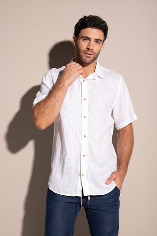 Camisa blanca para hombre — Îlot