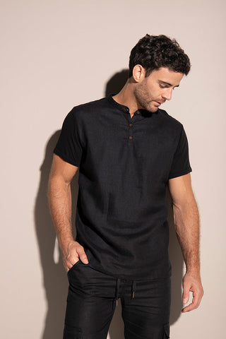 Camiseta negra para hombre — Îlot