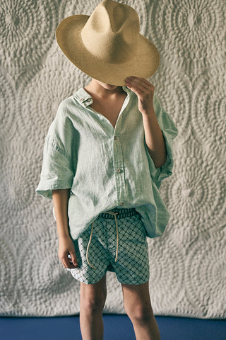 Camisa Bali verde para hombre — Îlot