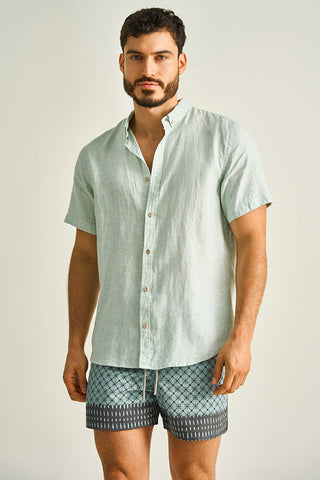Camisa Bali verde para hombre — Îlot