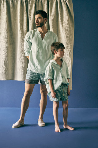 Camisa Bali verde para hombre — Îlot