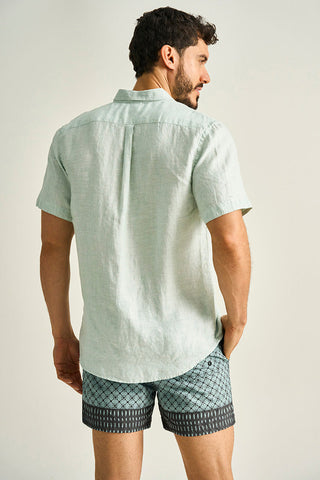 Camisa Bali verde para hombre — Îlot