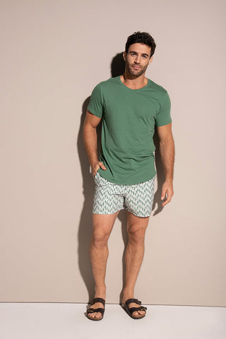 Camiseta verde para hombre — Îlot
