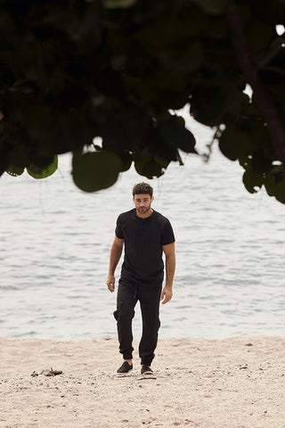 Camiseta negra para hombre — Îlot