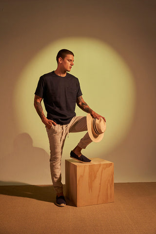 Camiseta azul para hombre — Îlot