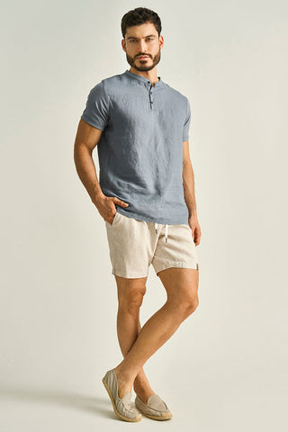 Îlot, Camiseta, SH84041, Lino, Camisetas