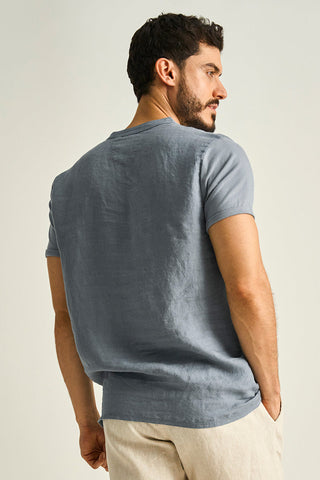 Îlot, Camiseta, SH84041, Lino, Camisetas