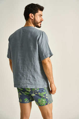 Îlot, Camiseta, SH85041, Lino, Camisetas