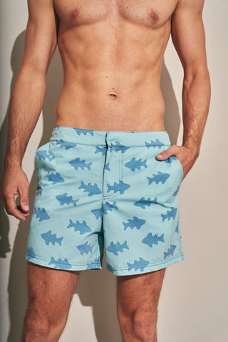Pantaloneta Surf azul para hombre — Îlot