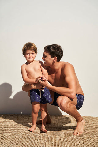 Pantaloneta azul para hombre — Îlot