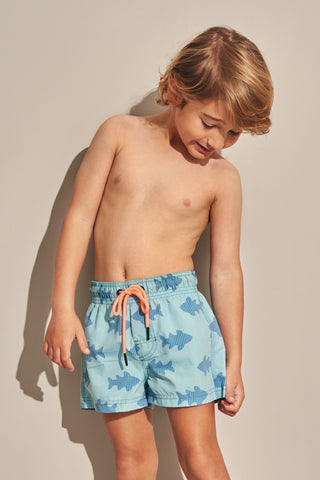 Pantaloneta azul para niño — Îlot