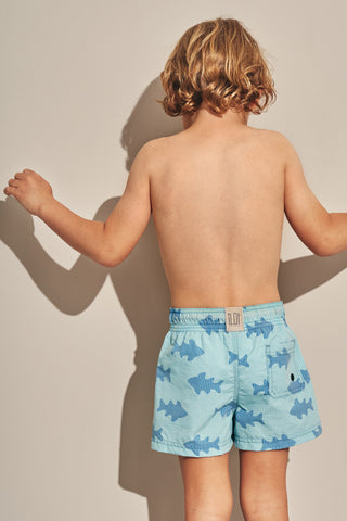 Pantaloneta azul para niño — Îlot