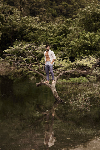 Pantalón gris para hombre — Îlot