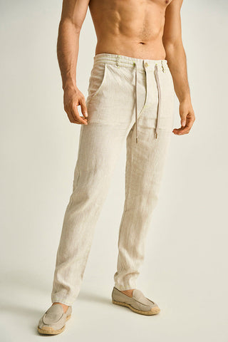 Îlot, Pantalón, PH42041, Lino, Pantalones