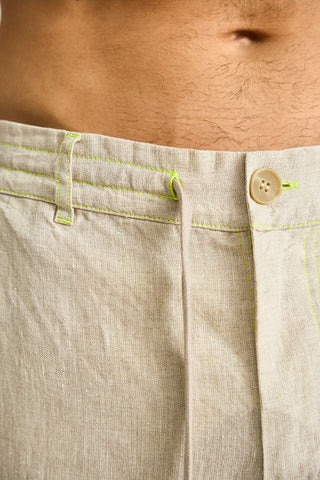 Îlot, Pantalón, PH42041, Lino, Pantalones