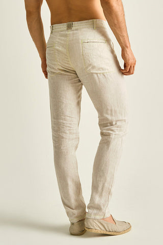 Îlot, Pantalón, PH42041, Lino, Pantalones