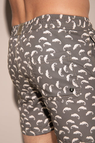 Pantaloneta gris para hombre — Îlot