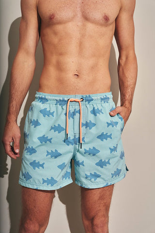 Pantaloneta azul para hombre — Îlot