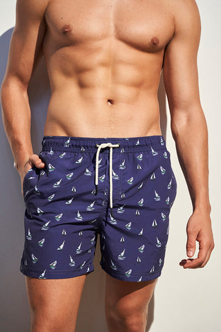 Pantaloneta azul para hombre — Îlot