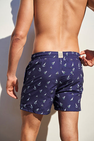 Pantaloneta azul para hombre — Îlot