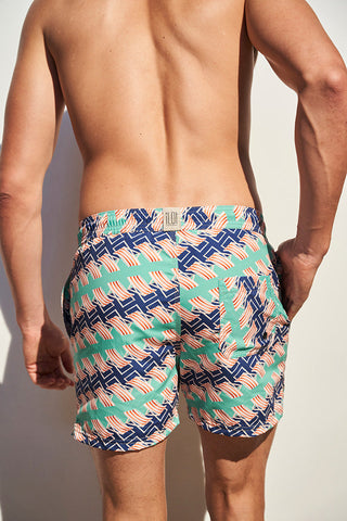 Pantaloneta multicolor para hombre — Îlot
