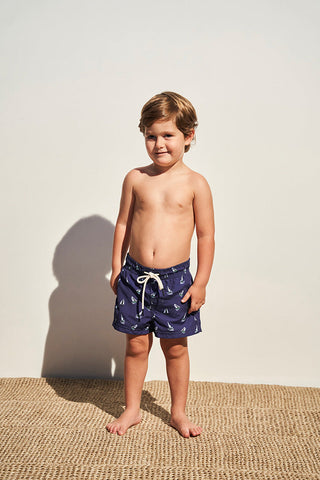 Pantaloneta azul para niño — Îlot