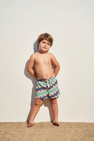 Pantaloneta multicolor para niño — Îlot