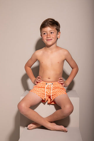 Pantaloneta naranja para niño — Îlot