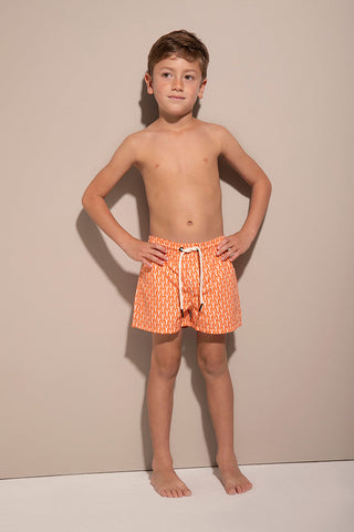 Pantaloneta naranja para niño — Îlot