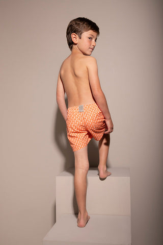 Pantaloneta naranja para niño — Îlot