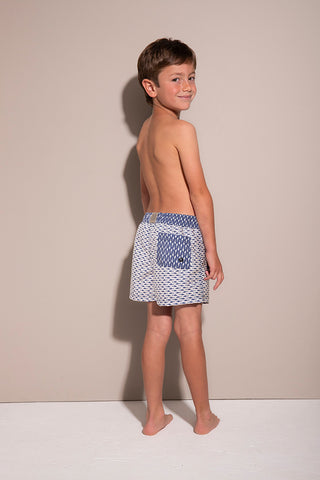 Pantaloneta azul para niño — Îlot