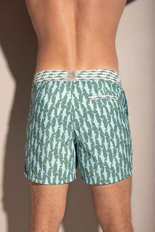 Pantaloneta Surf verde para hombre — Îlot