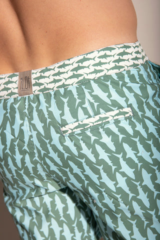 Pantaloneta Surf verde para hombre — Îlot