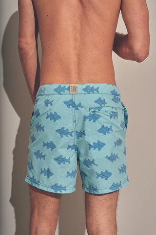 Pantaloneta Surf azul para hombre — Îlot