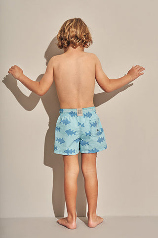 Pantaloneta azul para niño — Îlot