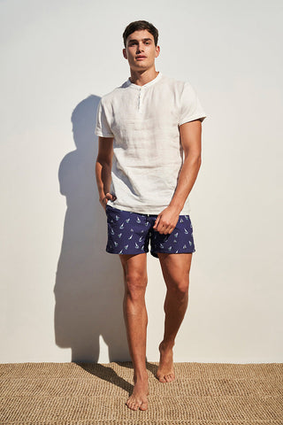 Pantaloneta azul para hombre — Îlot