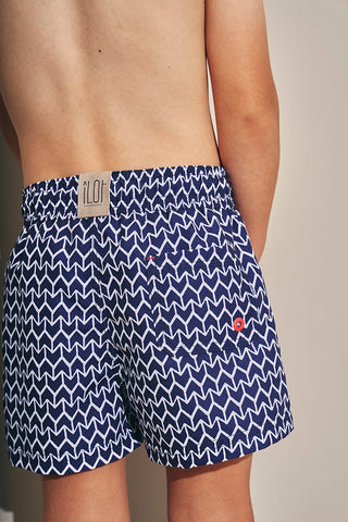 Pantaloneta azul para niño — Îlot