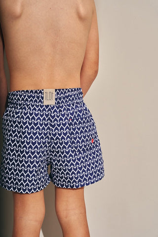 Pantaloneta azul para niño — Îlot